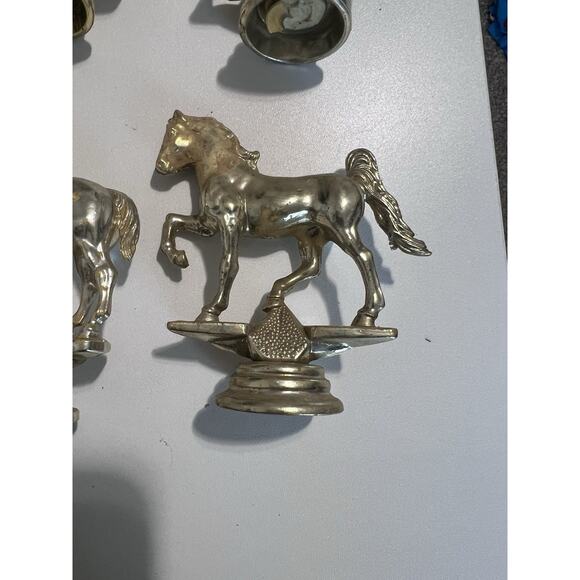 Vintage 70s Plastic Horse Show Trophy Topper Equestrian 3" Award Tops LOT 11 Pc - Picture 5 of 10